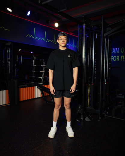 TRAINING CLUB OVERSIZED T-SHIRT - BLACK