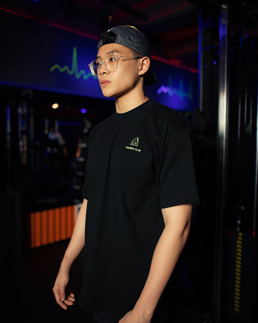 TRAINING CLUB OVERSIZED T-SHIRT - BLACK